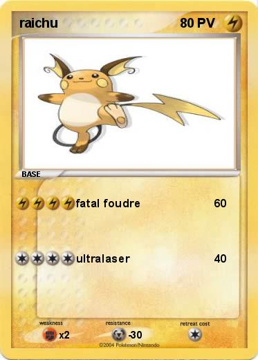 Pokemon raichu