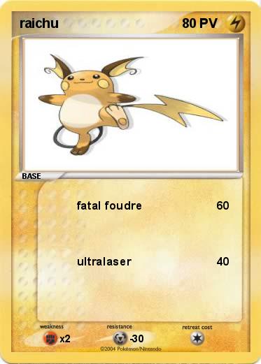 Pokemon raichu