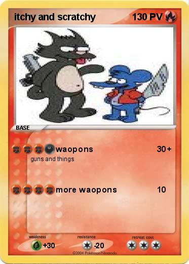 Pokemon itchy and scratchy