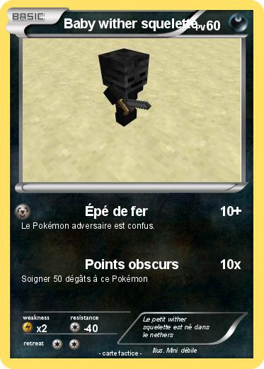 Pokemon Baby wither squelette