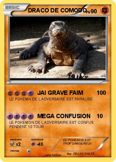 Pokemon DRACO DE COMODO