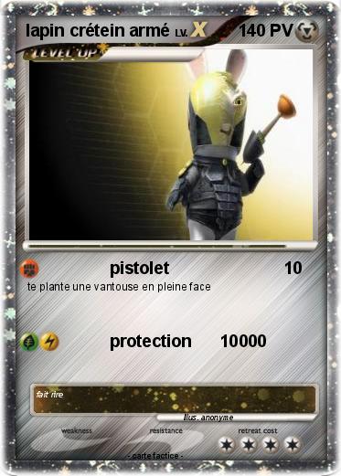 Pokemon lapin crétein armé