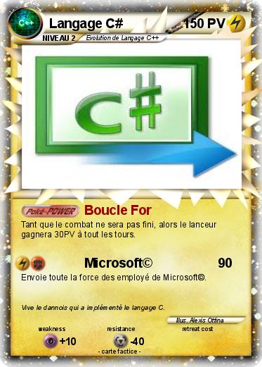 Pokemon Langage C#