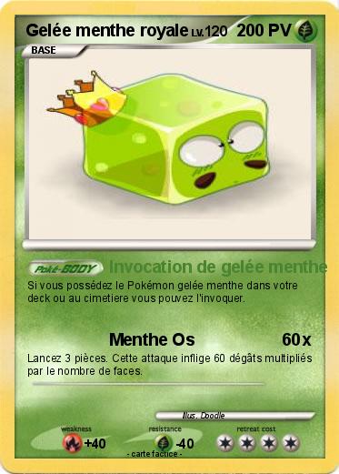 Pokemon Gelée menthe royale