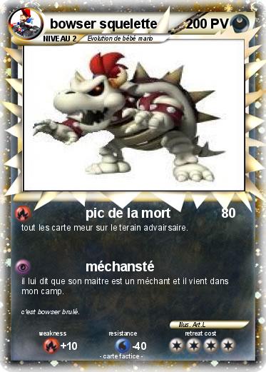 Pokemon bowser squelette