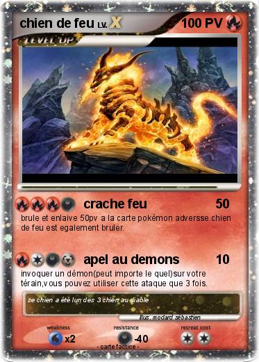 Pokemon chien de feu