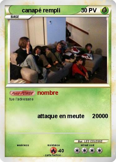 Pokemon canapé rempli