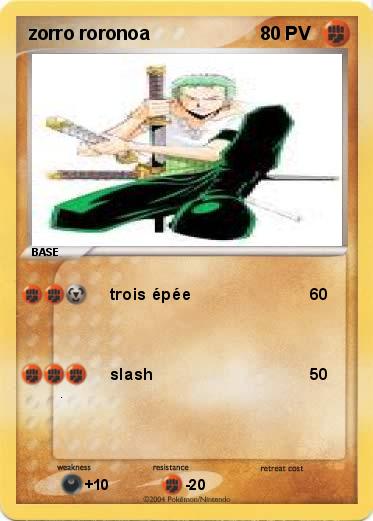 Pokemon zorro roronoa