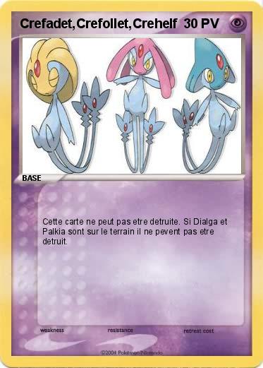 Pokemon Crefadet,Crefollet,Crehelf