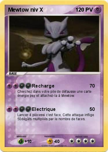 Pokemon Mewtow niv X