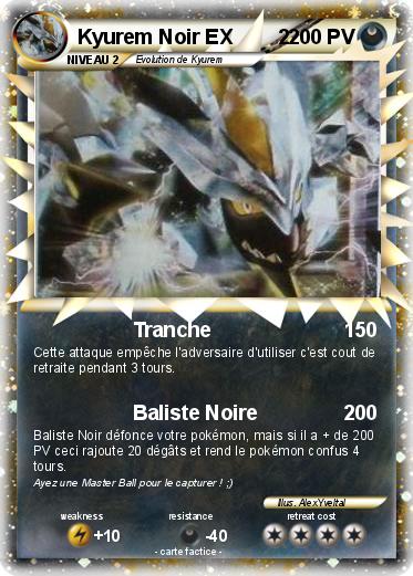 Pokemon Kyurem Noir EX        2