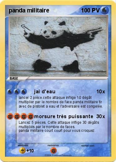 Pokemon panda militaire