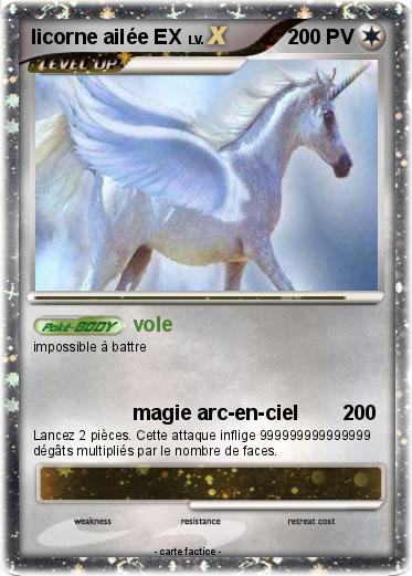 Pokemon licorne ailée EX