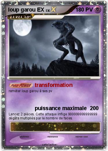 Pokemon loup garou EX