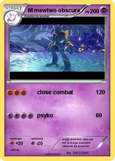 Pokemon M mewtwo obscure