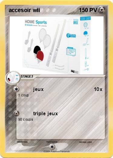 Pokemon accesoir wii