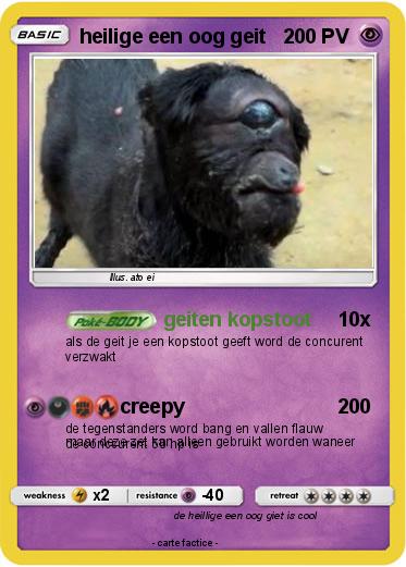 Pokemon heilige een oog geit