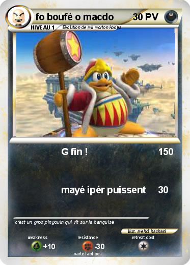 Pokemon fo boufé o macdo