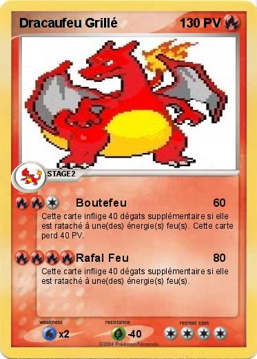 Pokemon Dracaufeu Grillé