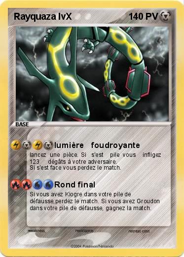 Pokemon Rayquaza lvX