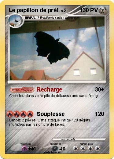 Pokemon Le papillon de prèt