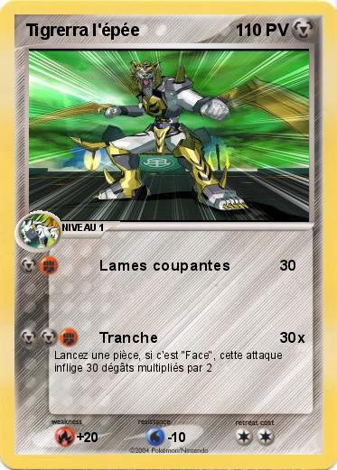 Pokemon Tigrerra l'épée