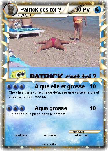 Pokemon Patrick ces toi ?