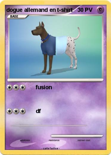 Pokemon dogue allemand en t-shirt