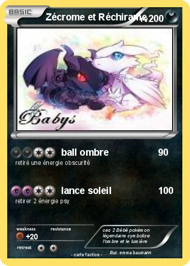 Pokemon Zécrome et Réchirame