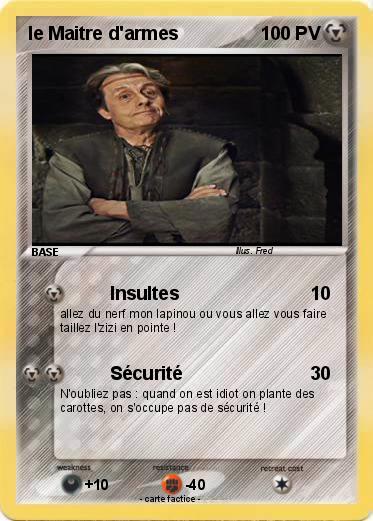 Pokemon le Maitre d'armes