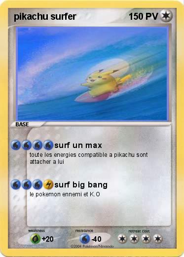 Pokemon pikachu surfer