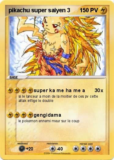 Pokemon pikachu super saiyen 3