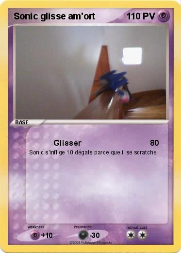 Pokemon Sonic glisse am'ort                      