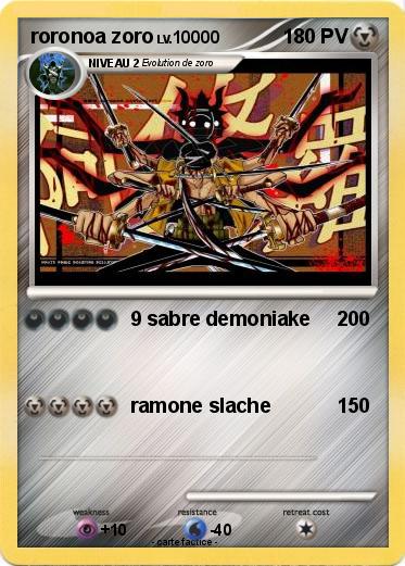 Pokemon roronoa zoro