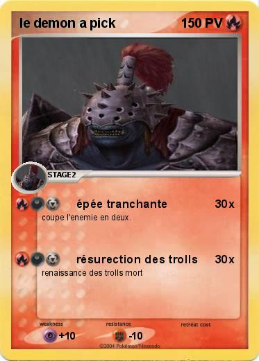 Pokemon le demon a pick