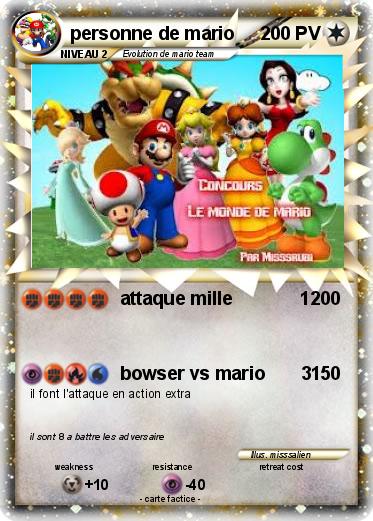 Pokemon personne de mario