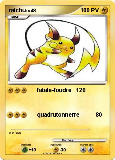 Pokemon raichu