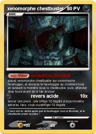 Pokemon xenomorphe chestbuster