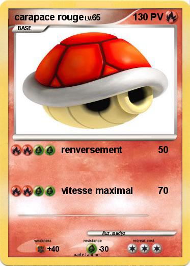 Pokemon carapace rouge
