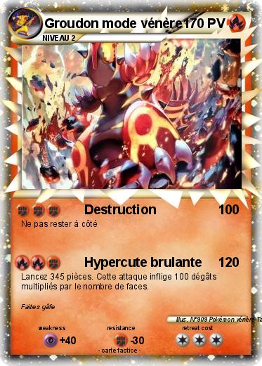Pokemon Groudon mode vénère