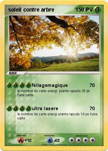 Pokemon soleil contre arbre