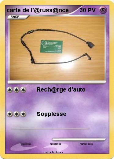 Pokemon carte de l'@russ@nce