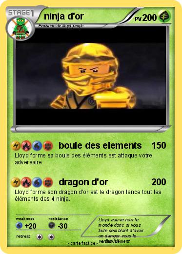 Pokemon ninja d'or