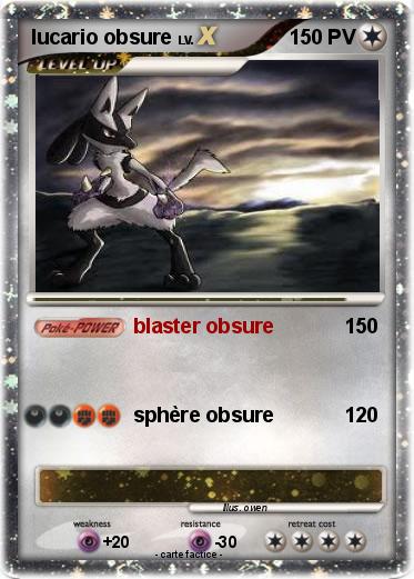 Pokemon lucario obsure