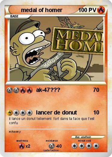 Pokemon medal of homer