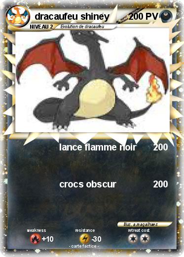 Pokemon dracaufeu shiney