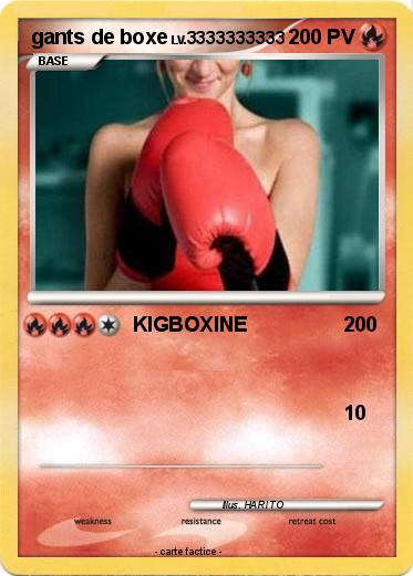 Pokemon gants de boxe