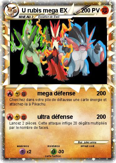 Pokemon U rubis mega EX