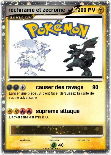 Pokemon rechirame et zecrome