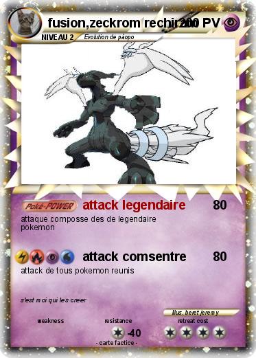 Pokemon fusion,zeckrom rechiram